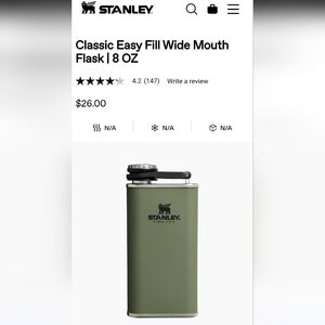 NIB Stanley Wide Mouth Flask